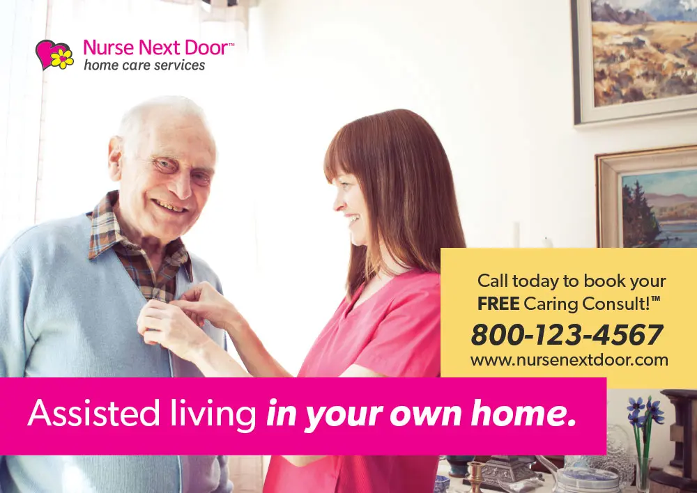 Assisted Living In Your Home Half Page Ad Version 1