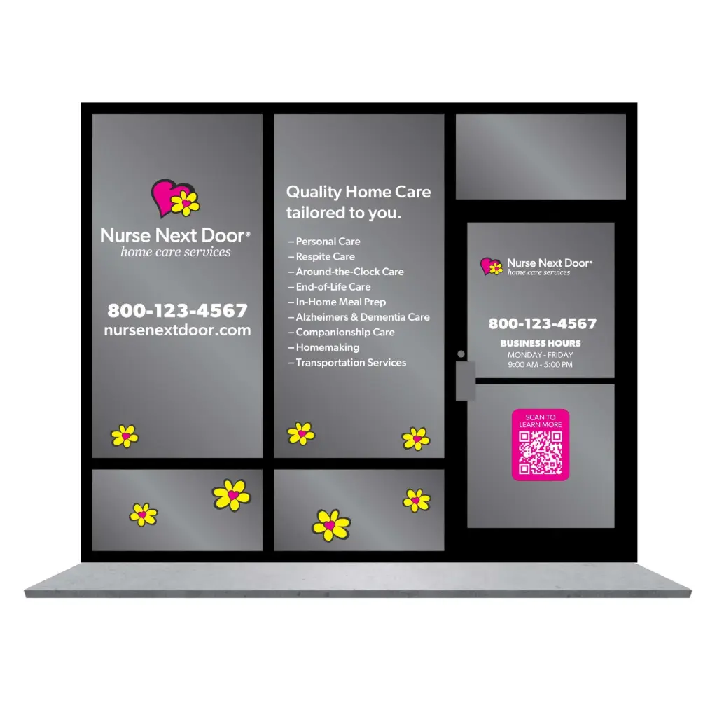 Nurse Next Door Window Graphics - Option 1 