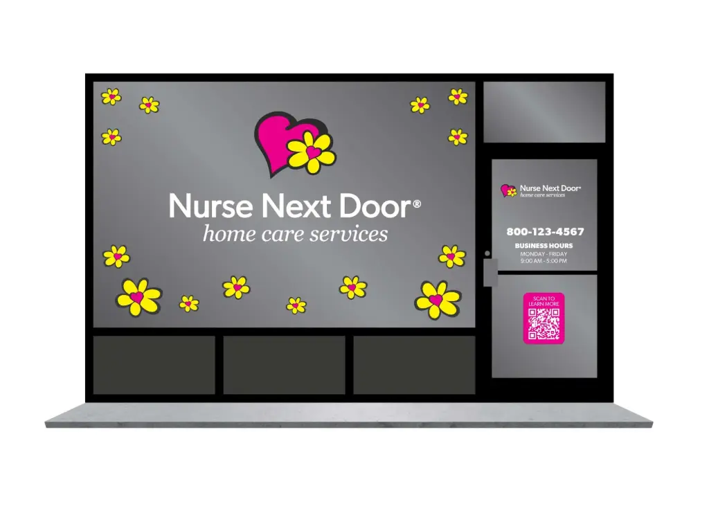 Nurse Next Door Window Graphics - Option 2