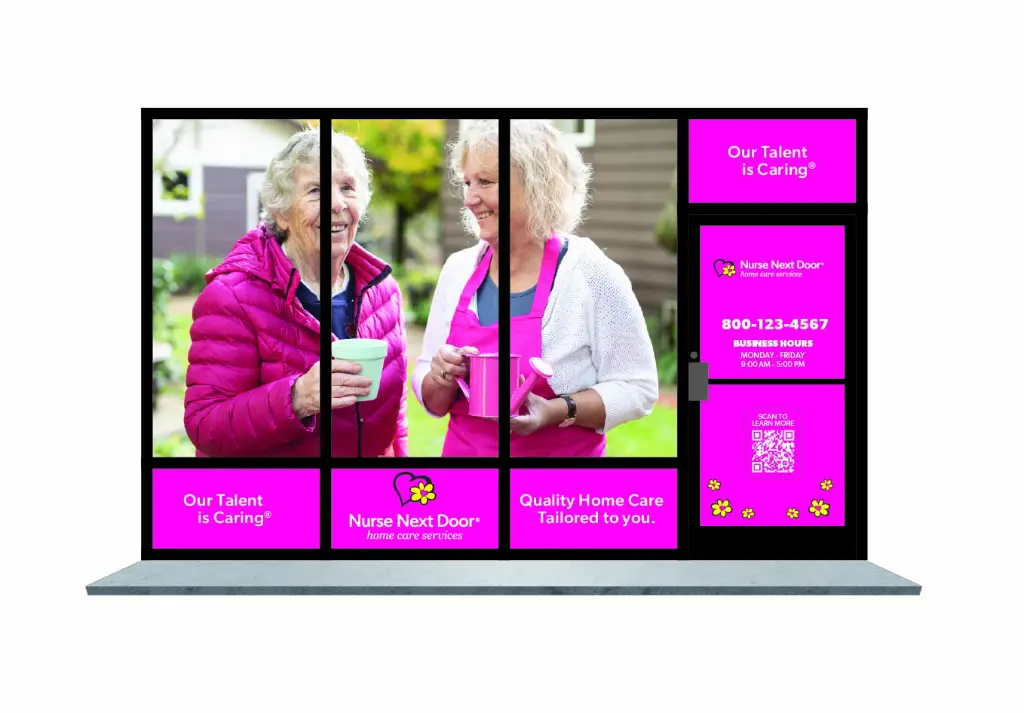 Nurse Next Door Window Graphics - Option 4