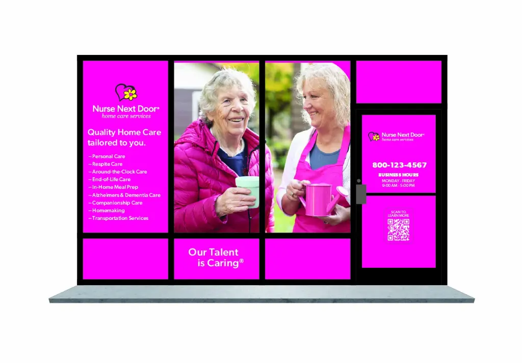 Nurse Next Door Window Graphics - Option 5